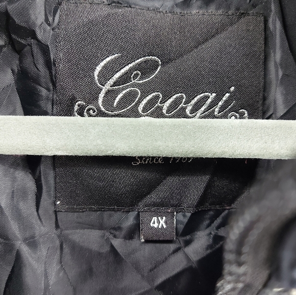 Coogi Black Long Hooded Parka Size 4X - Picture 5 of 10